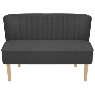 Canapé 117 x 55,5 x 77 cm Tissu Gris foncé