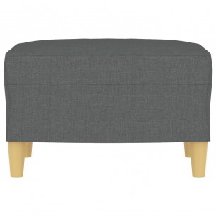 Repose-pied Gris foncé 60x50x41 cm Tissu
