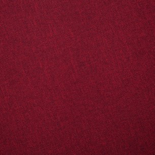 Canapé à 3 places Tissu Rouge bordeaux