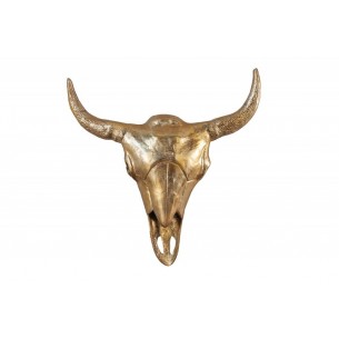 Objet de décoration murale en aluminium doré
