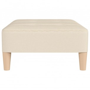 Repose-pied Crème 78x56x32 cm Tissu