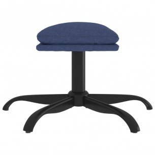Repose-pied Bleu 60x60x36 cm Tissu