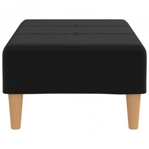 Repose-pied Noir 78x56x32 cm Tissu