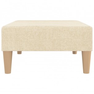 Repose-pied Crème 78x56x32 cm Tissu