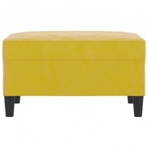 Repose-pied Jaune 70x55x41 cm Velours