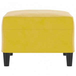 Repose-pied Jaune 70x55x41 cm Velours