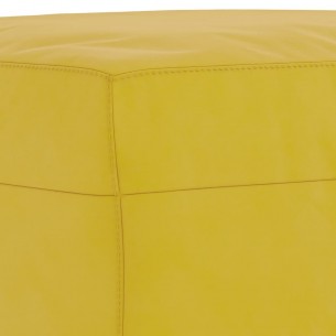 Repose-pied Jaune 70x55x41 cm Velours
