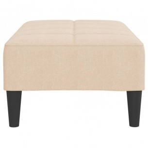 Repose-pied Crème 78x56x32 cm Tissu