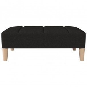 Repose-pied Noir 78x56x32 cm Tissu