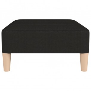 Repose-pied Noir 78x56x32 cm Tissu