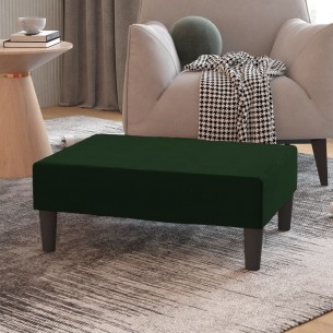 Repose-pied Vert foncé 78x56x32 cm Velours