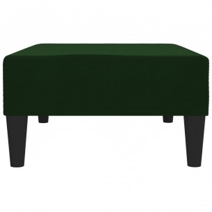Repose-pied Vert foncé 78x56x32 cm Velours