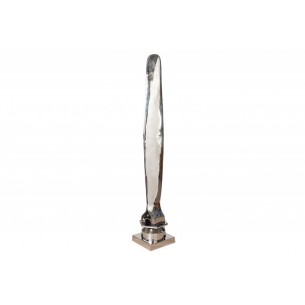 Objet de décoration design en aluminium teinté argent Objet de décoration design en aluminium teinté argent