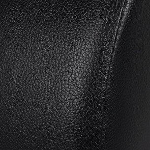 Fauteuil inclinable à LED à 2 places cuir artificiel noir