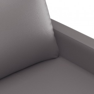 Fauteuil Gris 60 cm Similicuir