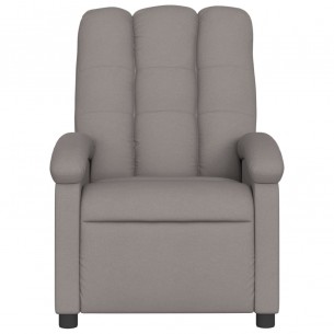 Fauteuil de massage inclinable Taupe Tissu