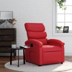 Fauteuil inclinable Rouge Similicuir