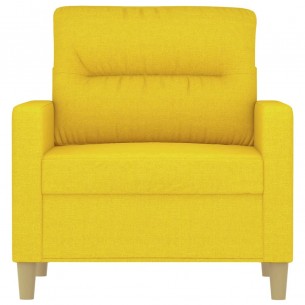 Fauteuil Jaune clair 60 cm Tissu