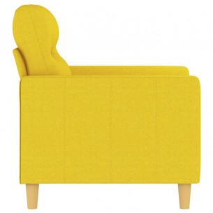Fauteuil Jaune clair 60 cm Tissu