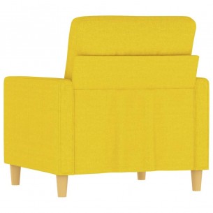 Fauteuil Jaune clair 60 cm Tissu