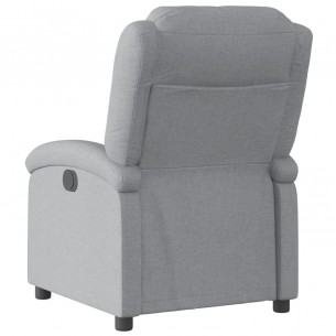 Fauteuil inclinable Gris clair Tissu