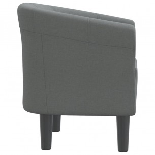 Fauteuil cabriolet gris foncé tissu