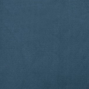 Fauteuil cabriolet avec repose-pied bleu foncé velours