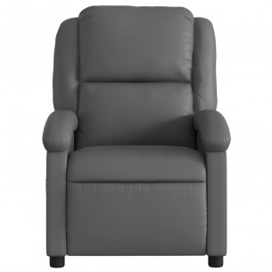 Fauteuil de massage inclinable Gris Similicuir
