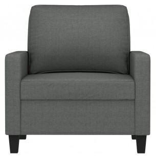 Fauteuil Gris foncé 60 cm Tissu