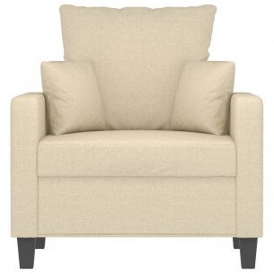 Fauteuil Crème 60 cm Tissu