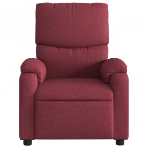 Fauteuil de massage inclinable Rouge bordeaux Tissu