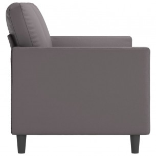 Canapé à 3 places Gris 180 cm Similicuir