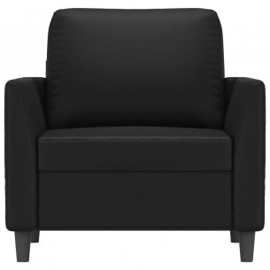 Fauteuil Noir 60 cm Similicuir