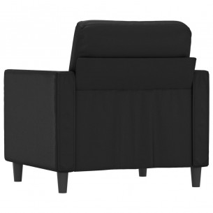 Fauteuil Noir 60 cm Similicuir