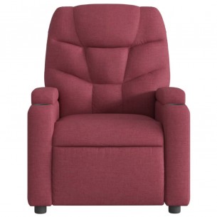 Fauteuil de massage inclinable Rouge bordeaux Tissu