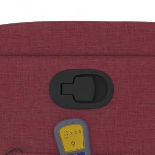 Fauteuil de massage inclinable Rouge bordeaux Tissu