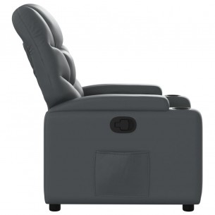 Fauteuil inclinable Gris Similicuir