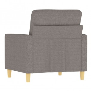 Fauteuil Taupe 60 cm Tissu