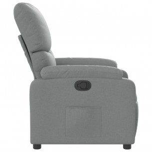 Fauteuil inclinable Gris clair Tissu