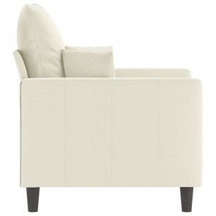 Fauteuil Crème 60 cm Velours
