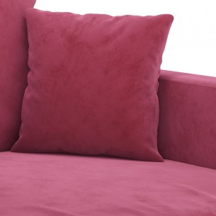 Fauteuil Rouge bordeaux 60 cm Velours