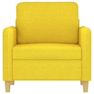 Fauteuil Jaune clair 60 cm Tissu