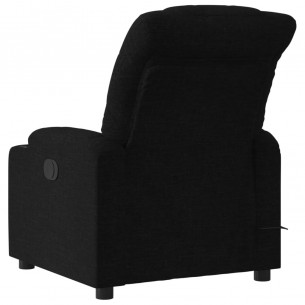 Fauteuil de massage inclinable Noir Tissu
