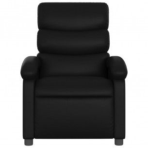 Fauteuil inclinable électrique Noir Similicuir