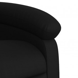 Fauteuil inclinable électrique Noir Similicuir