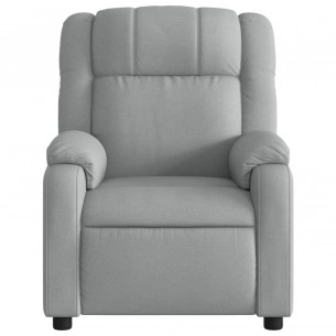 Fauteuil inclinable électrique Gris clair Tissu
