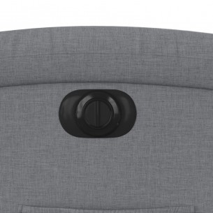Fauteuil inclinable électrique Gris clair Tissu
