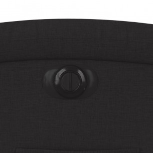 Fauteuil inclinable électrique Noir Tissu