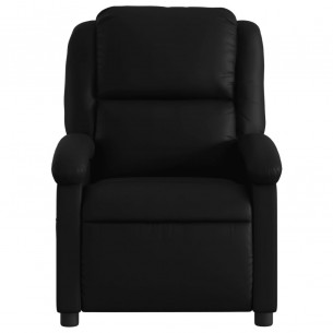 Fauteuil inclinable électrique Noir Similicuir