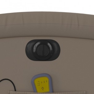 Fauteuil de massage inclinable électrique cappuccino similicuir